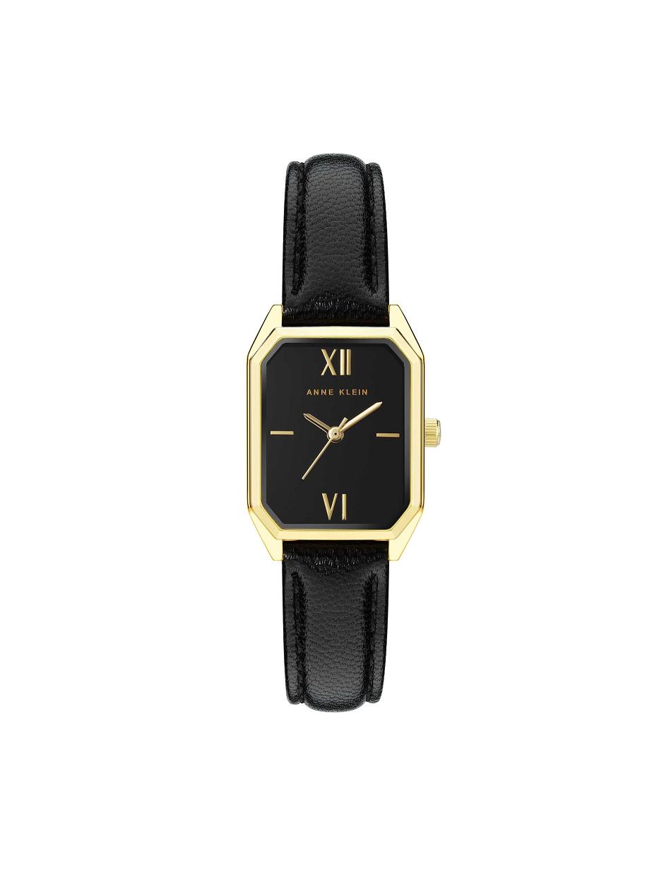 Meilleures ventes Anne Klein Octagonal Shaped Cuir Brides Watch   | VAA-8502368